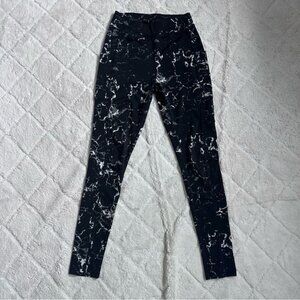 Pop Fit | Womens Black/White Marble High Rise Leggings | Size Small